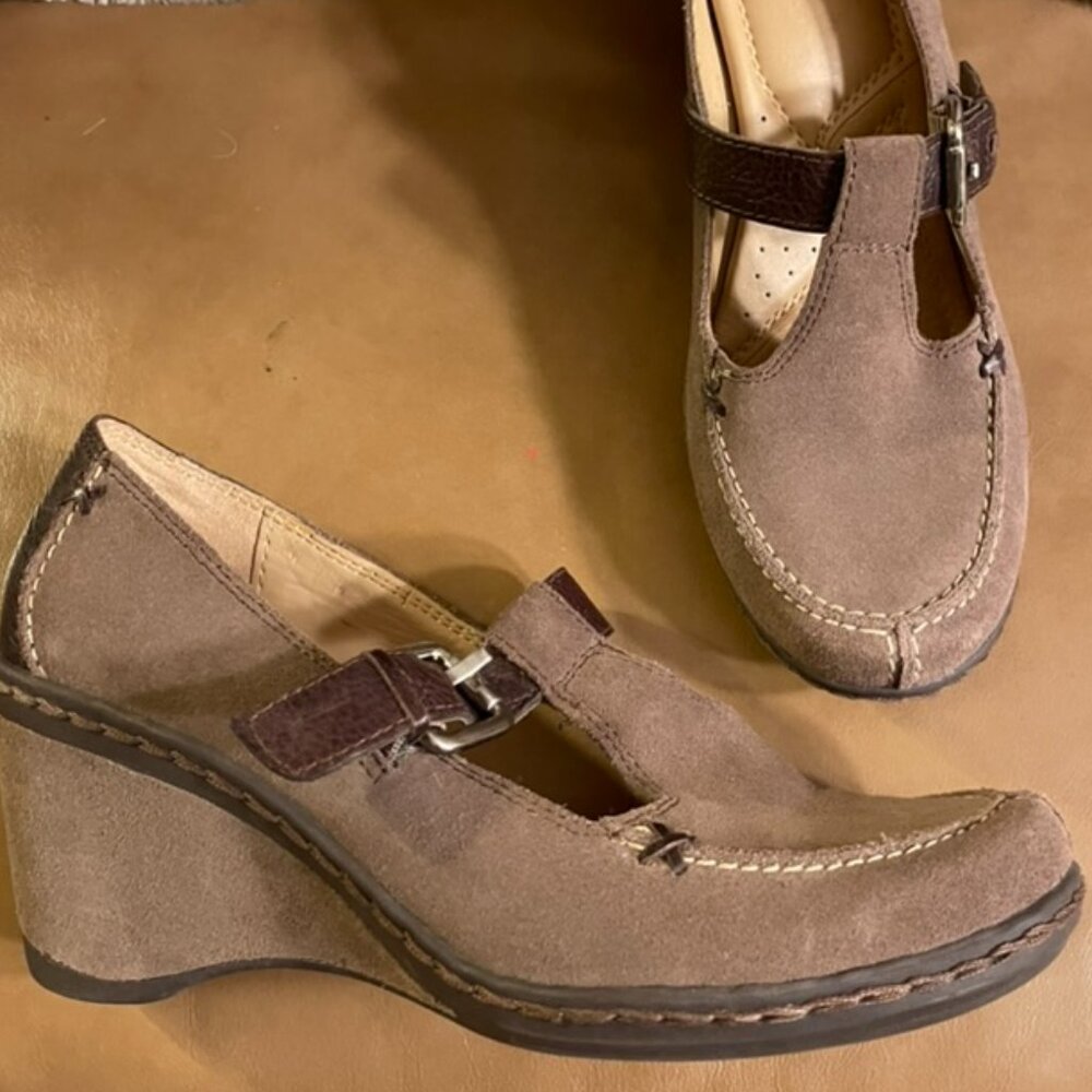 Naturalizer Leather Mary Janes Wedges